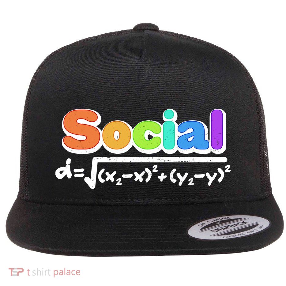 Social Distancing Math Formula  Flatbill Hat