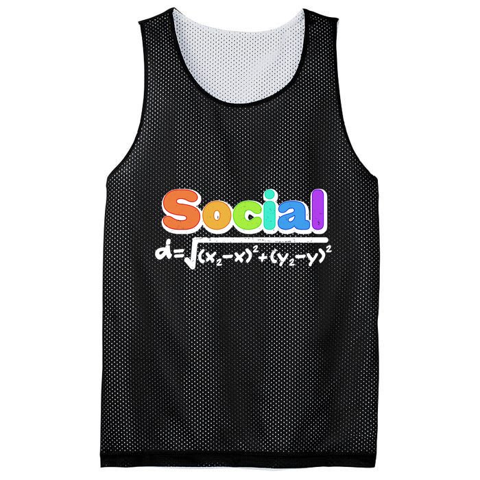 Social Distancing Math Formula  Mesh Reversible Basketball Jersey Tank