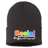 Social Distancing Math Formula  Sustainable Knit Beanie