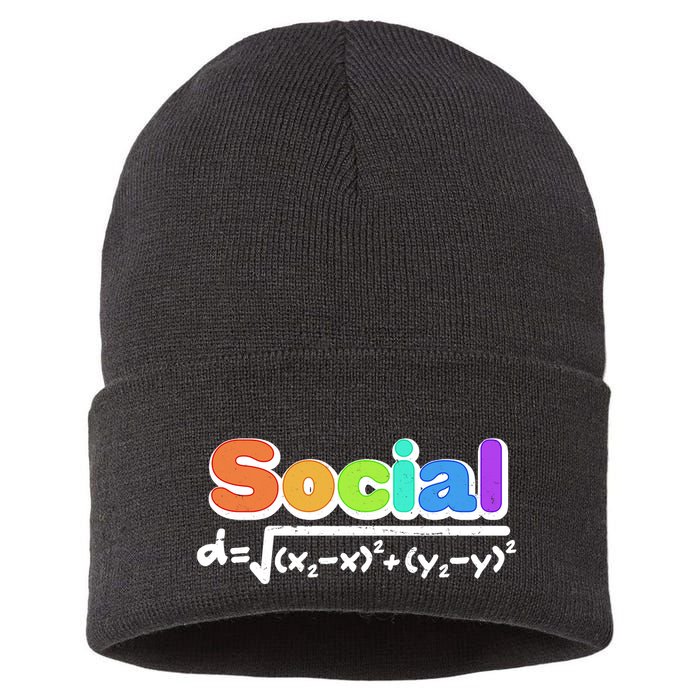 Social Distancing Math Formula  Sustainable Knit Beanie