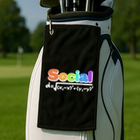 Social Distancing Math Formula  Golf Towel