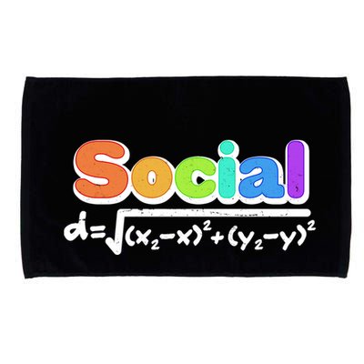Social Distancing Math Formula  Microfiber Hand Towel