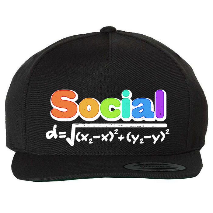 Social Distancing Math Formula  Wool Snapback Cap