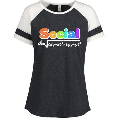 Social Distancing Math Formula  Enza Ladies Jersey Colorblock Tee