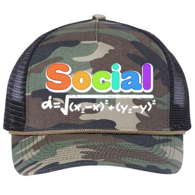 Social Distancing Math Formula  Retro Rope Trucker Hat Cap