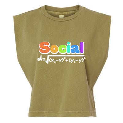 Social Distancing Math Formula  Garment-Dyed Women's Muscle Tee