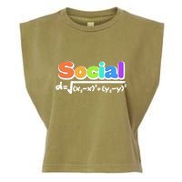 Social Distancing Math Formula  Garment-Dyed Women's Muscle Tee