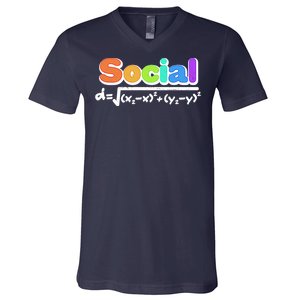 Social Distancing Math Formula  V-Neck T-Shirt