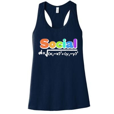 Social Distancing Math Formula  Women's Racerback Tank