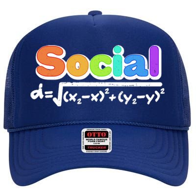 Social Distancing Math Formula  High Crown Mesh Back Trucker Hat