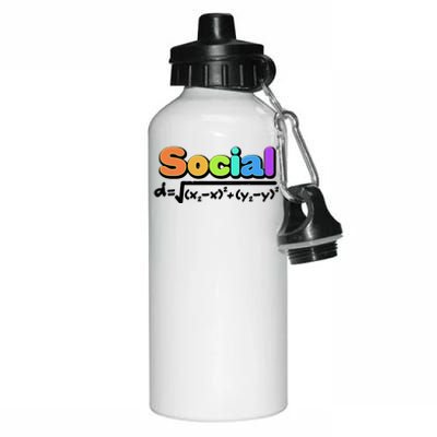 Social Distancing Math Formula  Aluminum Water Bottle 