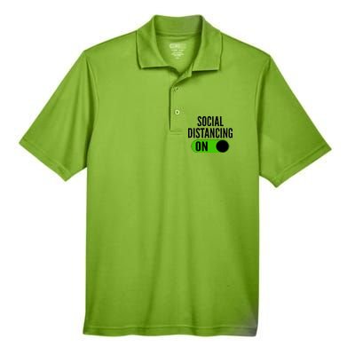 Social Distancing On Button Men's Origin Performance Pique Polo