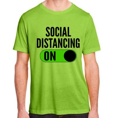 Social Distancing On Button Adult ChromaSoft Performance T-Shirt