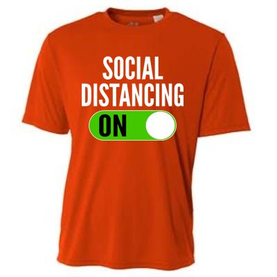 Social Distancing On Button Cooling Performance Crew T-Shirt