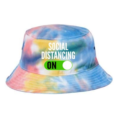 Social Distancing On Button Tie Dye Newport Bucket Hat