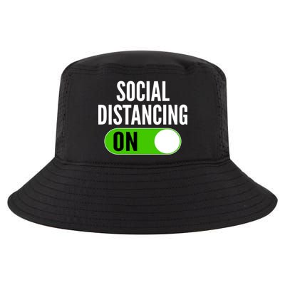 Social Distancing On Button Cool Comfort Performance Bucket Hat