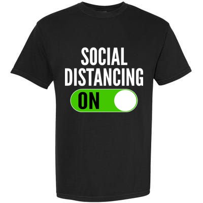 Social Distancing On Button Garment-Dyed Heavyweight T-Shirt