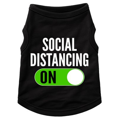 Social Distancing On Button Doggie Tank