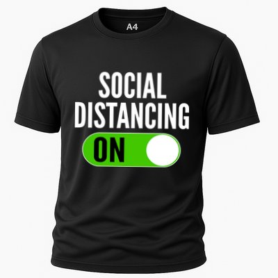 Social Distancing On Button Performance Shirt