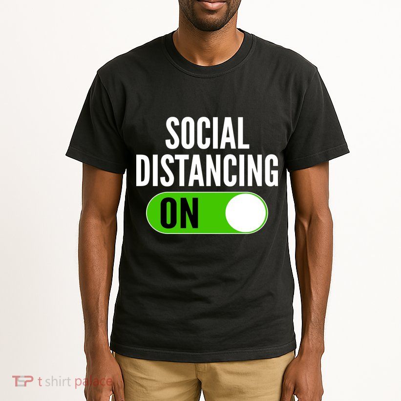 Social Distancing On Button Tall T-Shirt