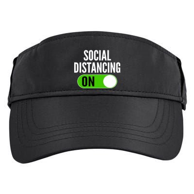 Social Distancing On Button Adult Drive Performance Visor