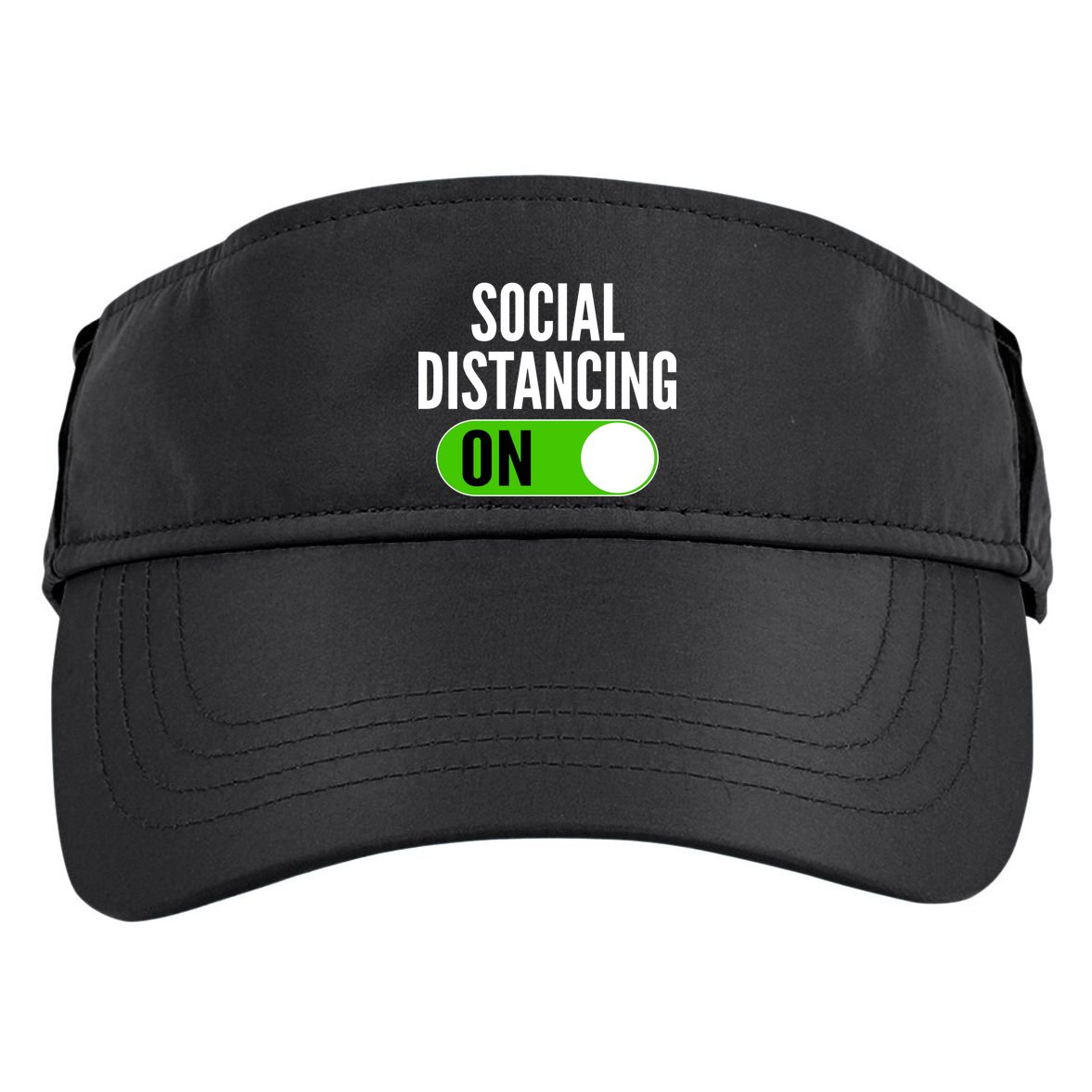 Social Distancing On Button Adult Drive Performance Visor