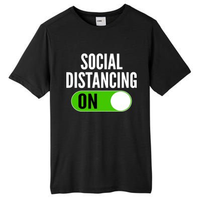 Social Distancing On Button Tall Fusion ChromaSoft Performance T-Shirt