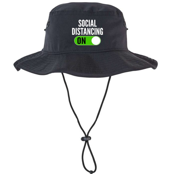 Social Distancing On Button Bucket Hat