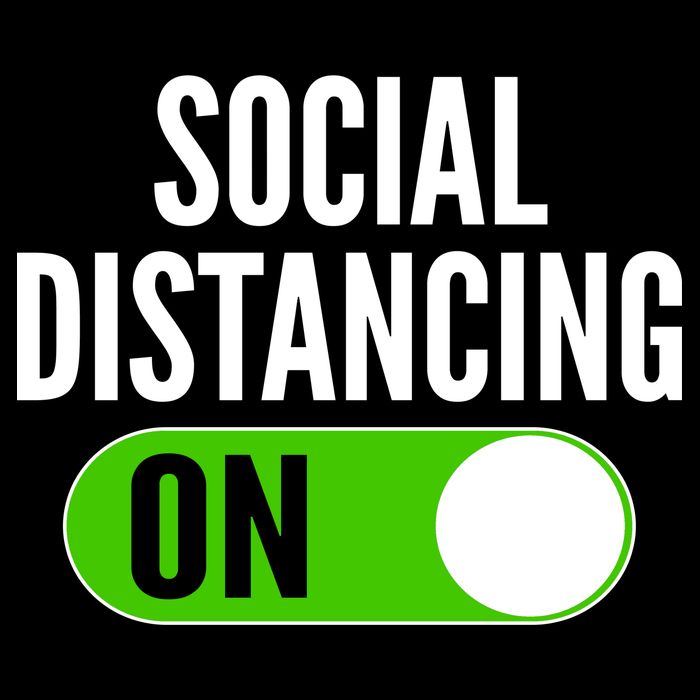 Social Distancing On Button Polo