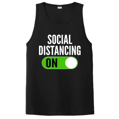 Social Distancing On Button PosiCharge Competitor Tank