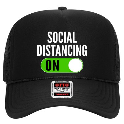 Social Distancing On Button Trucker Hat