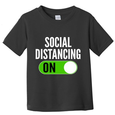 Social Distancing On Button Toddler T-Shirt