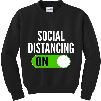 Social Distancing On Button Kids Sweatshirt