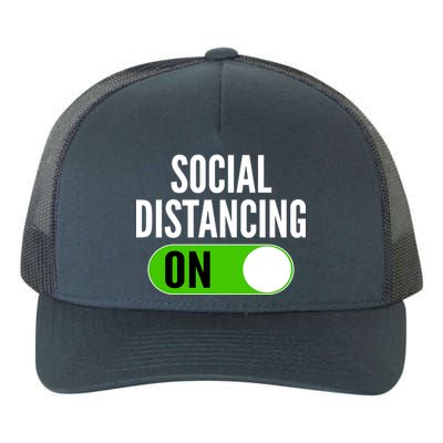 Social Distancing On Button Yupoong Adult 5-Panel Trucker Hat