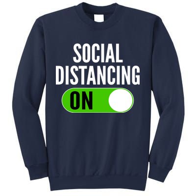 Social Distancing On Button Sweatshirt