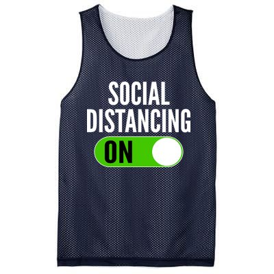 Social Distancing On Button Mesh Reversible Basketball Jersey Tank