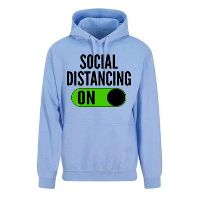 Social Distancing On Button Unisex Surf Hoodie