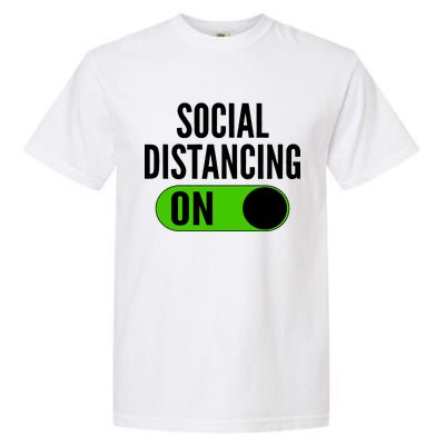 Social Distancing On Button Garment-Dyed Heavyweight T-Shirt