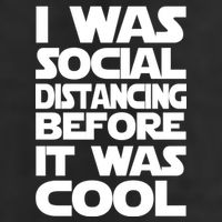 Social Distancing Was Cool Introvert Quarantine Garment-Dyed Heavyweight T-Shirt