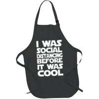 Social Distancing Was Cool Introvert Quarantine Apron