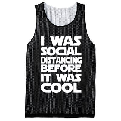 Social Distancing Was Cool Introvert Quarantine Mesh Reversible Basketball Jersey Tank
