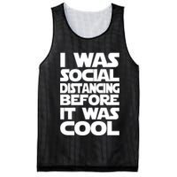 Social Distancing Was Cool Introvert Quarantine Mesh Reversible Basketball Jersey Tank
