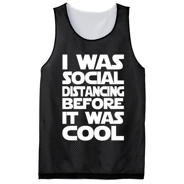 Social Distancing Was Cool Introvert Quarantine Mesh Reversible Basketball Jersey Tank
