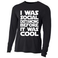 Social Distancing Was Cool Introvert Quarantine Cooling Performance Long Sleeve Crew