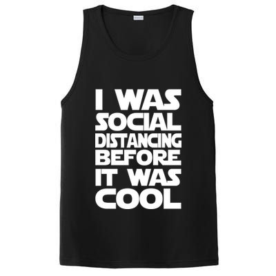 Social Distancing Was Cool Introvert Quarantine PosiCharge Competitor Tank