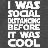 Social Distancing Was Cool Introvert Quarantine Vector Backpack