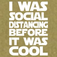Social Distancing Was Cool Introvert Quarantine Garment-Dyed Women's Muscle Tee