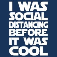 Social Distancing Was Cool Introvert Quarantine Infant Baby Jersey Bodysuit