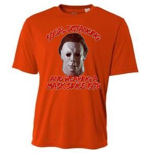 Social Distancing Wearing A Mask Since 1978 Halloween Cooling Performance Crew T-Shirt