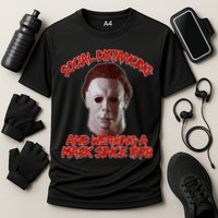 Social Distancing Wearing A Mask Since 1978 Halloween Cooling Performance Crew T-Shirt